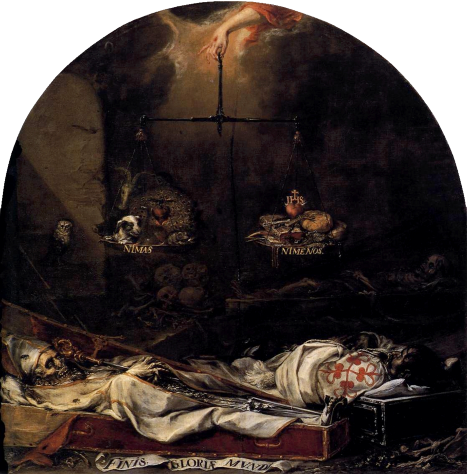 Juan de Valdés Leal, Finis gloriae mundi (1672) Fuente: Wikipedia